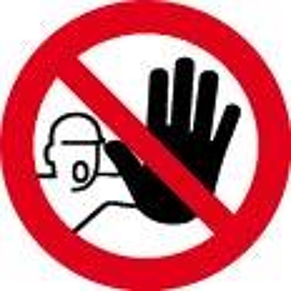 Product afbeelding Sticker geen toegang onbevoegden   100mm