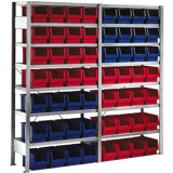 CLIP inhaakstelling S3 BS 2000 x 1000 x 400 vzk S100-II cpl. met 7 legborden en 12 magazijnbakken