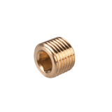 Afdichtstop kegel met binnenzeskant DIN 906 Messing - R 1/8