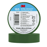 3M Temflex Vinyl isolatietape 165, Groen, 19 mm x 20 m