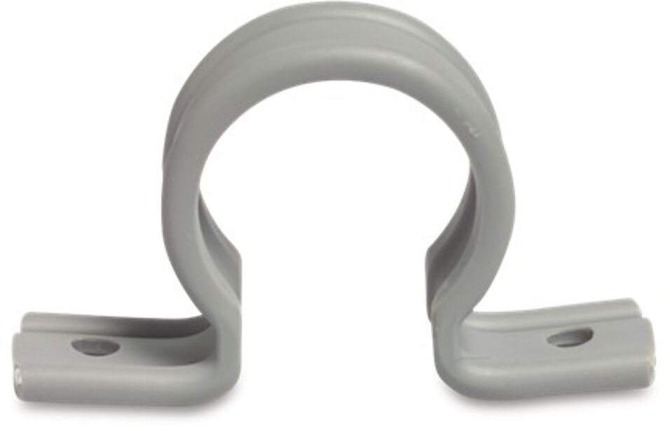 Product afbeelding Zadel PVC-U 50 mm klik grijs