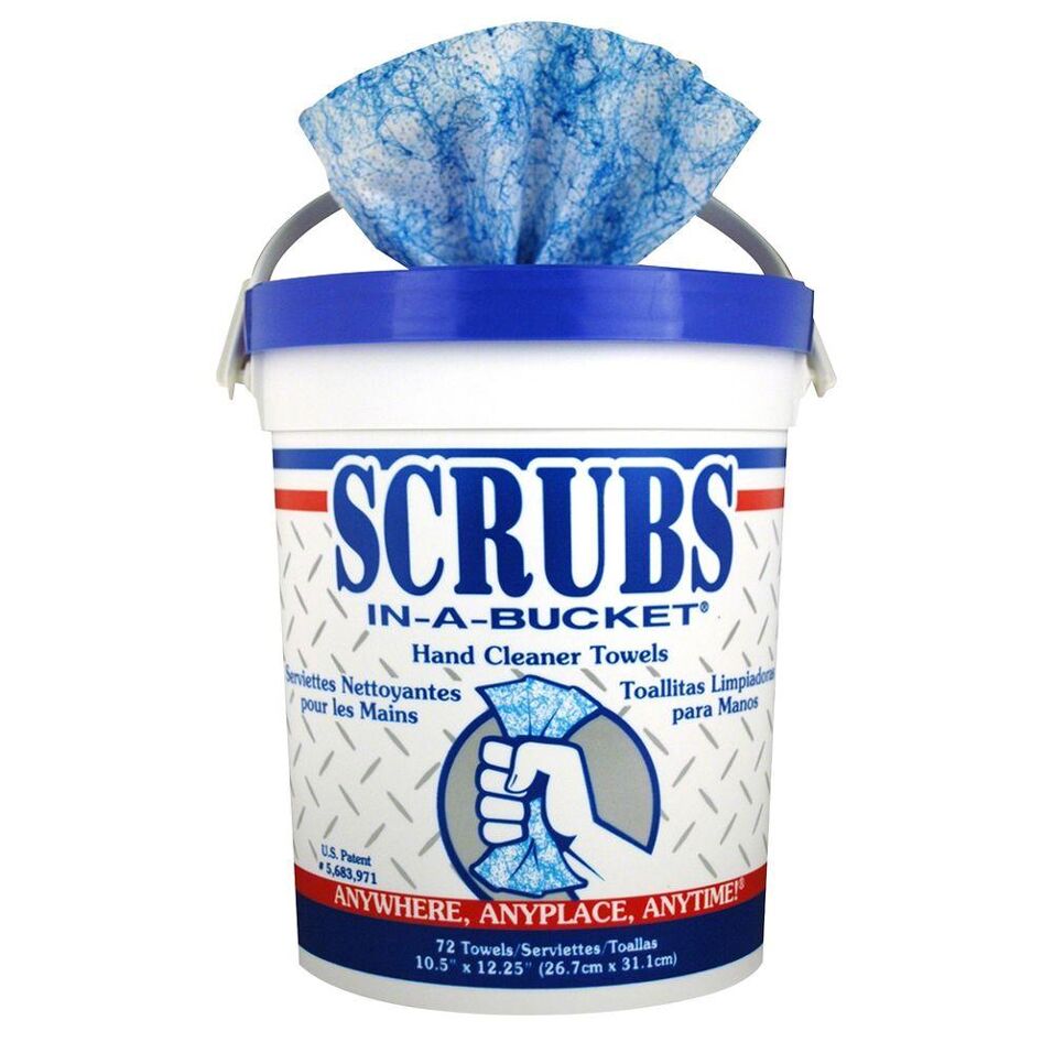 Product afbeelding Scrubs-in-a-bucket tissues in emmer a 72 stuks