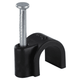 Q-Link kabelclip zwart rond 8mm a 20 st.