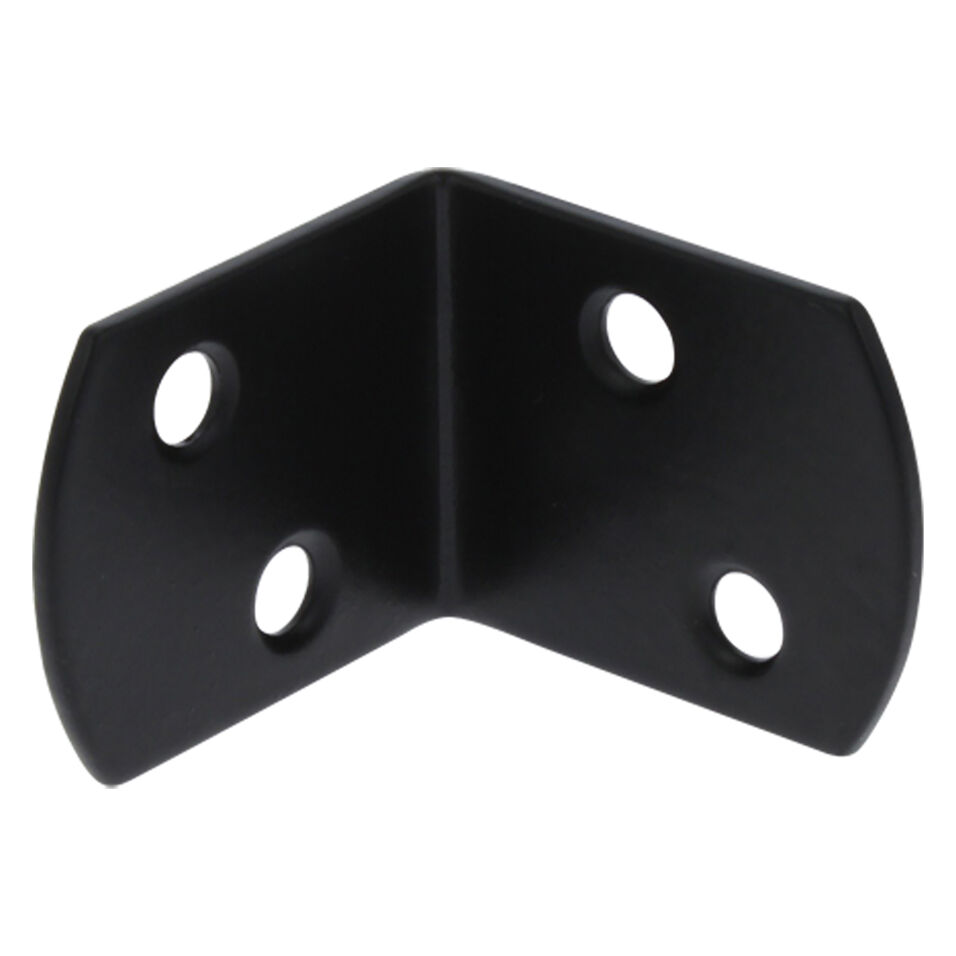 Product afbeelding L-steun zonder schroef verzinkt zwart