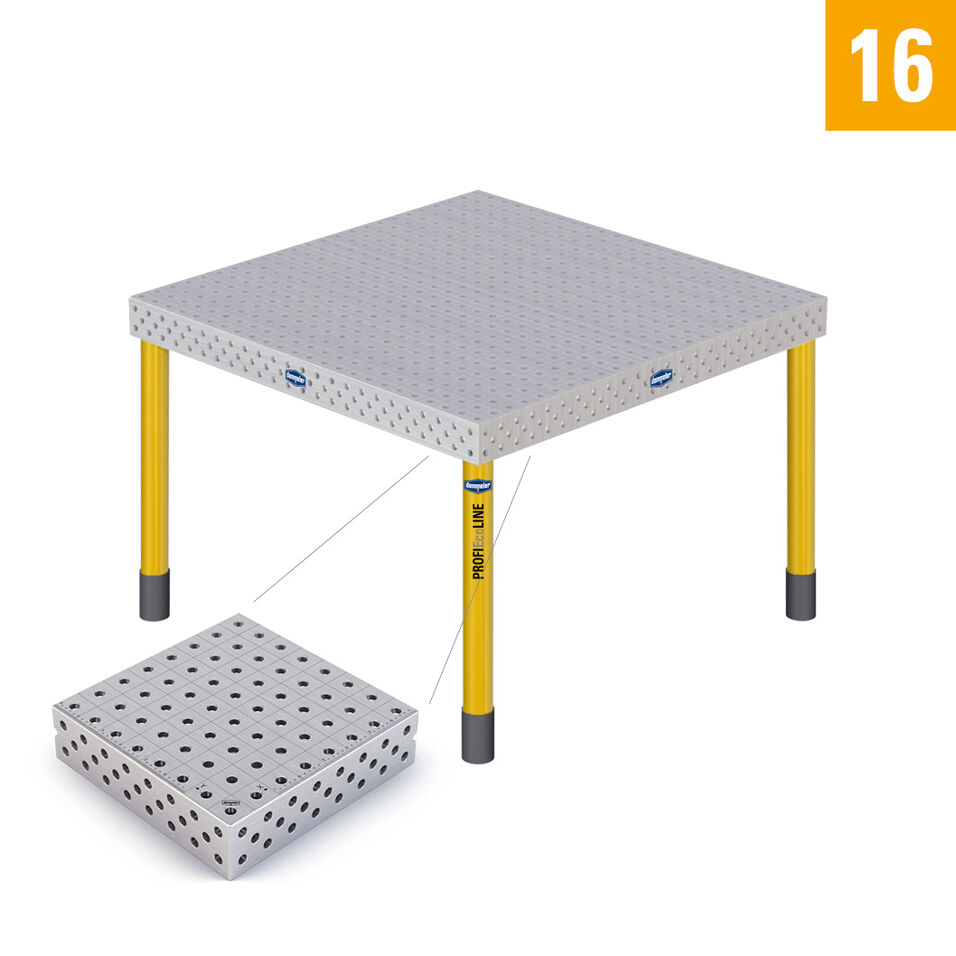 Product afbeelding Demmeler opspantafel PE 1200x1200x850 mm