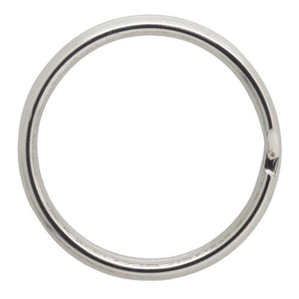Product afbeelding Sleutelring staal vernikkeld 25 mm