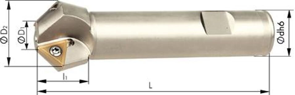 Product afbeelding Verzinker voor verzinkschroeven, 2 tanden D 12/27mm