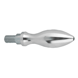 Handgreep draaibaar DIN 98 vorm E, uit aluminium M6