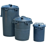 Afvalemmer kunststof 110 ltr, zonder beugel