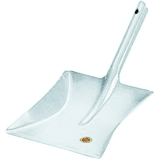 Nolle Stofblik metaal wit gelakt, met steelklem 24cm