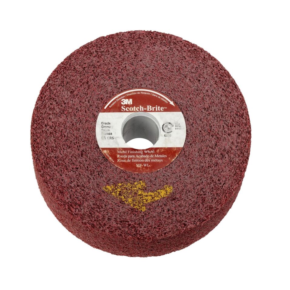 Product afbeelding 3M Scotch-Brite Metal Finishing Wiel MF-WL, 203 mm x 50,8 mm x 76 mm, 4A MED
