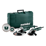 Metabo machineset WEP 2000-230+W750-125, incl. 1 x diamantschijf 125mm en 1x 230mm
