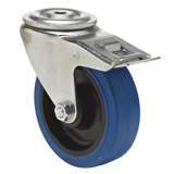 Colson zwenkwiel BTPB met boutgat en rem 100 x 38mm 150kg