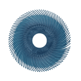 3M Scotch-Brite Radial Bristle Schijf, RB-ZB, blauw, 51 mm x 2 mm x 10 mm, P400