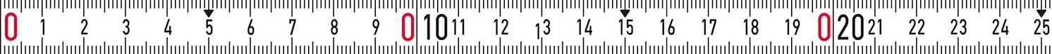 BMI zelfklevend meetband wit 5m x 13mm