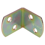 L-steun zonder schroef verzinkt  a 4 st.