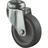 Kelfort zwenkwiel blauw/grijs rubber 75mm