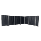 Laserpair laser- lasscherm 200 x 150cm verrijdbaar