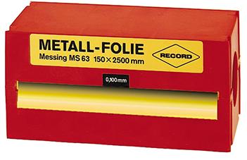 Record metaalfolie platen messing 2500 x 150 mm
