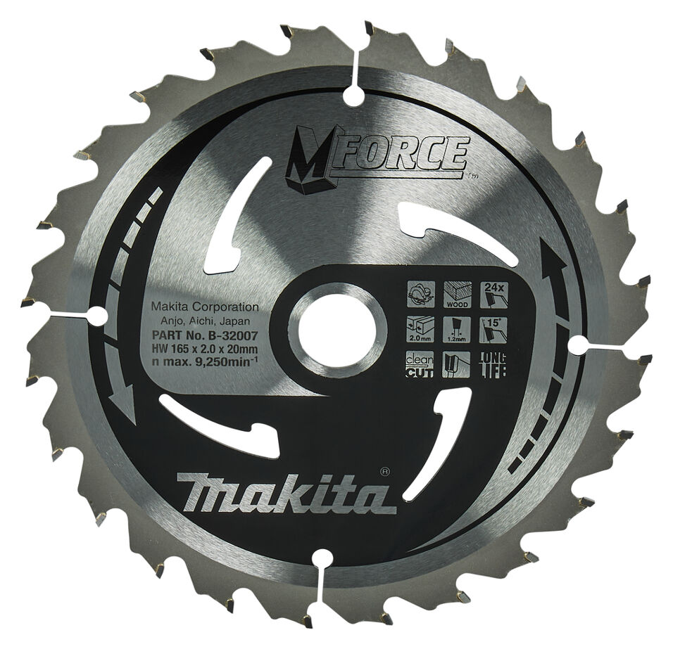 Product afbeelding Makita zaagblad 165x20x2.0  24t15g