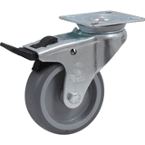 Zwenkwiel rub. bl/grs bev.pl. 75mm +rem