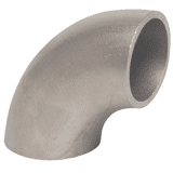 RVS lasbocht 90 3s  42.4x2.0mm RVS304