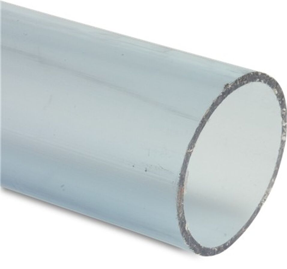 Product afbeelding Drukbuis PVC-U 63 mm x 3,0 mm glad ISO-PN 10 transparant 5m