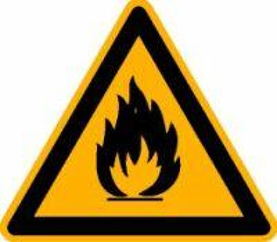 Product afbeelding Bord ontvlambare stoffen           100mm