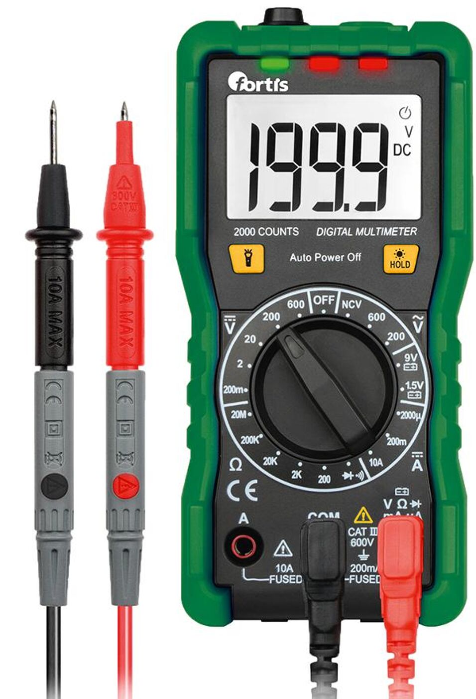 Product afbeelding Fortis Digitale multimeter 0,1 mV-600V