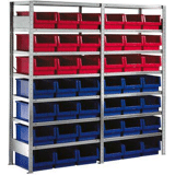 CLIP inhaakstelling S3 BS 2000 x 1000 x 500 vzk S100-II cpl. met 7 legborden en 12 magazijnbakken