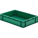 Stapelbare transportbak 600x400x120 mm groen