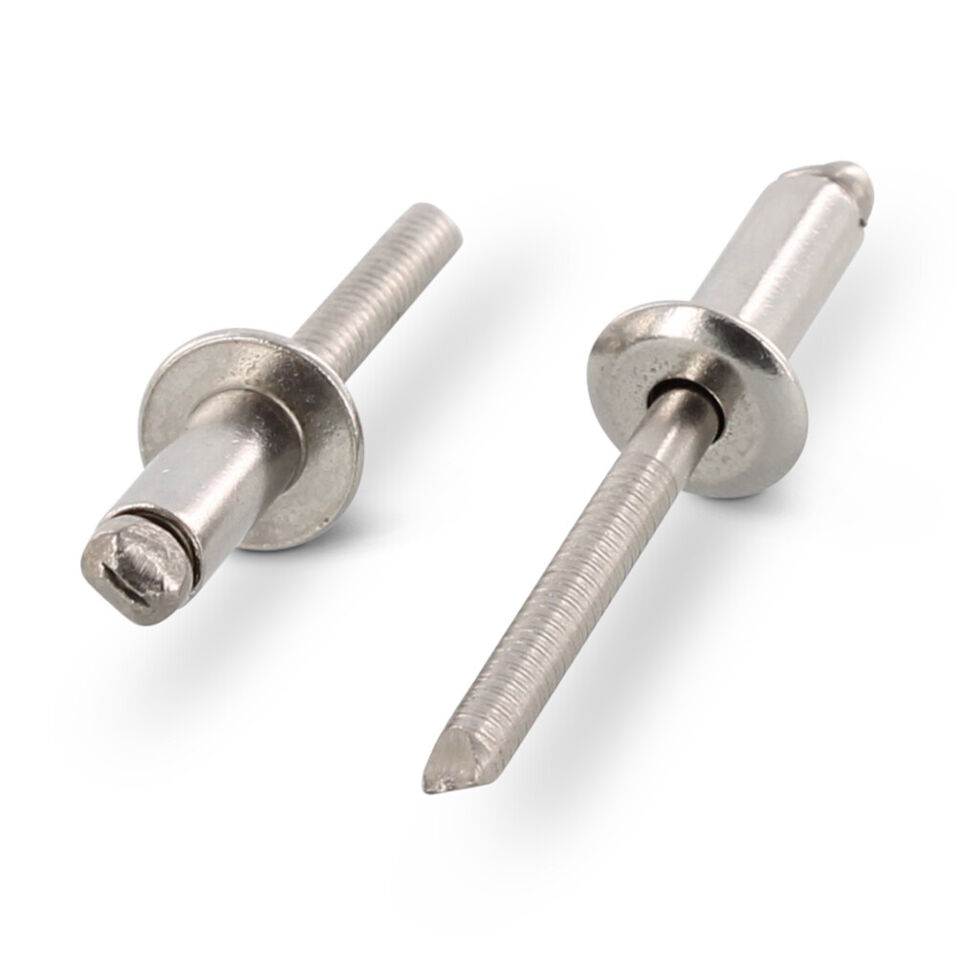 Product afbeelding Blindklinknagel rvs/rvs a2/a2 i15983 3,2x 6,0mm, gegroefde trekpen