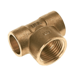 Soldeer t-stuk      22 x 1/2 x  22