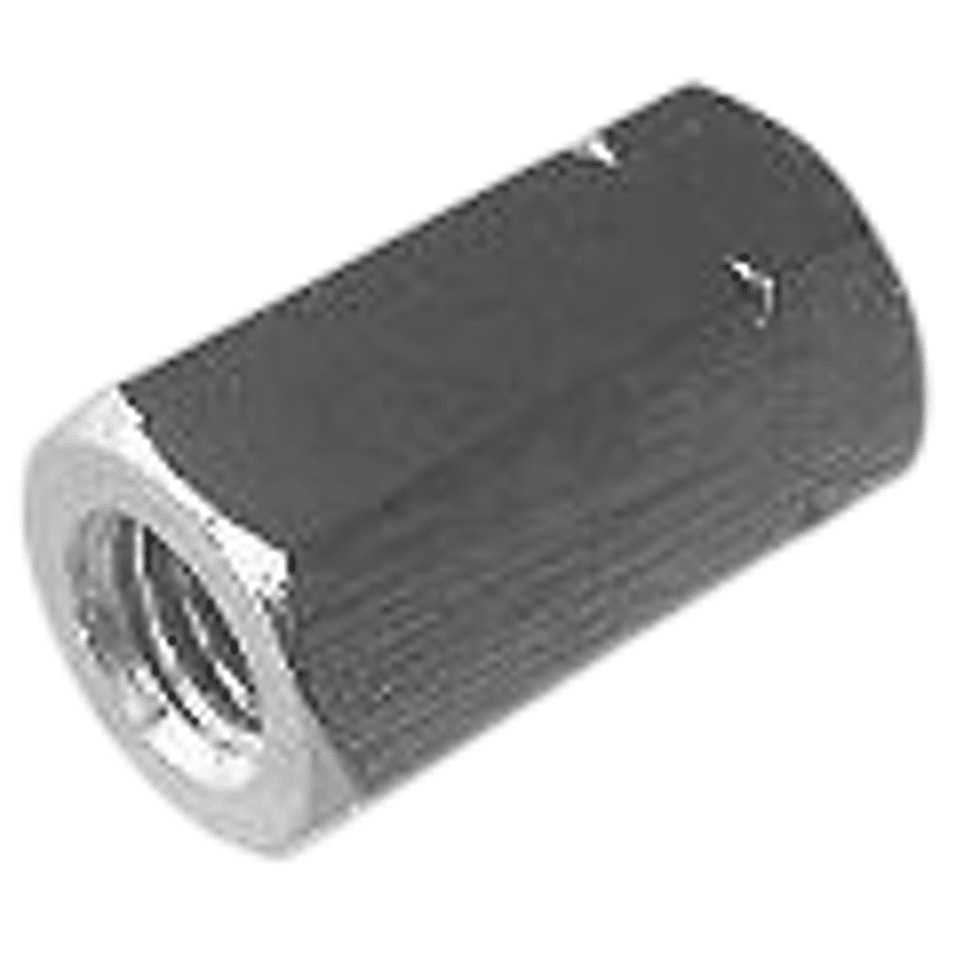 Product afbeelding RVS Verbindingsmoer DIN-6334 A2 M 16 H=3xD