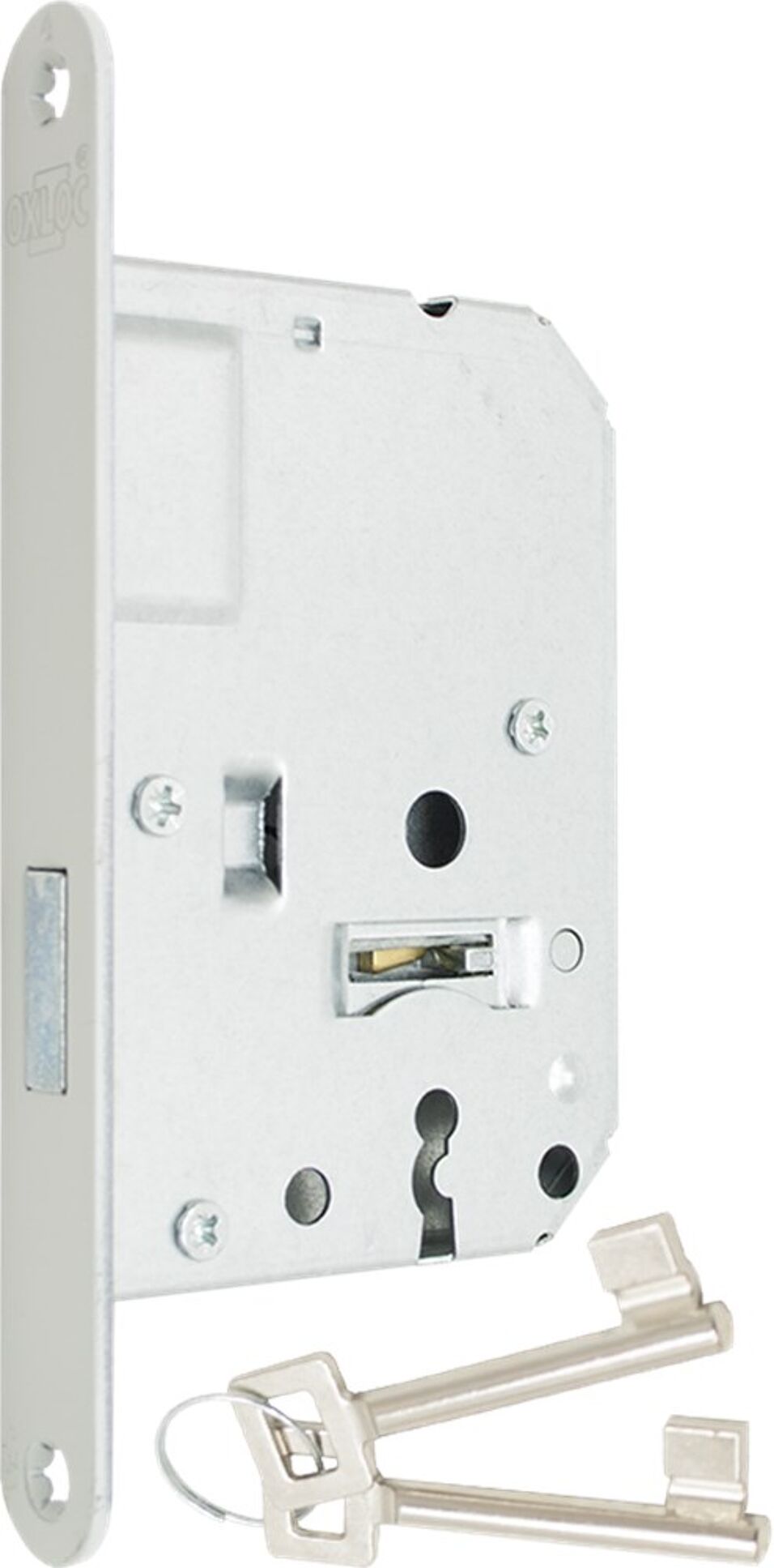 Product afbeelding Oxloc kastslot gelakte voorplaat