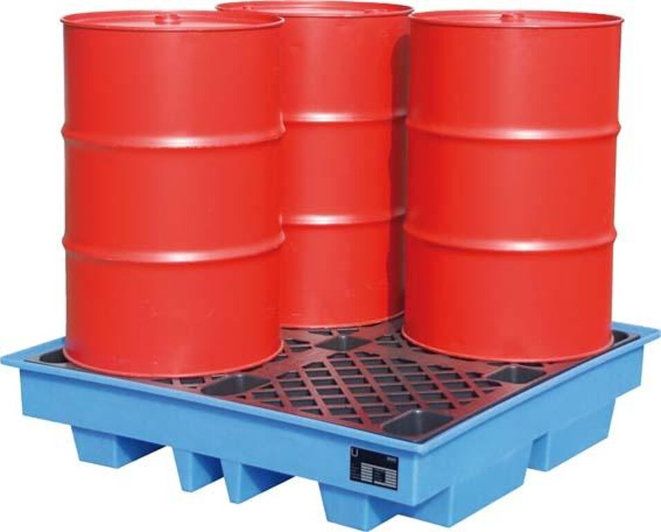 Product afbeelding Opvangbak 4 vaten a 200l 1280x1280x275mm