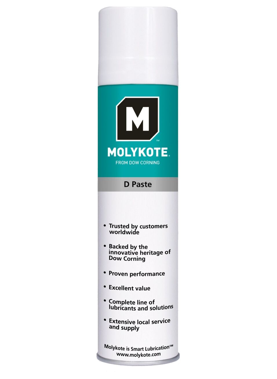 Product afbeelding Molykote Montagepasta D Wit spray 400 ml