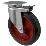 Colson zwenkwiel JBCP met topplaat en rem 250 x 50mm 445kg