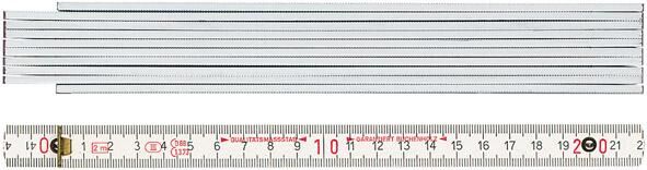 Format duimstok hout wit 2m 10-delig