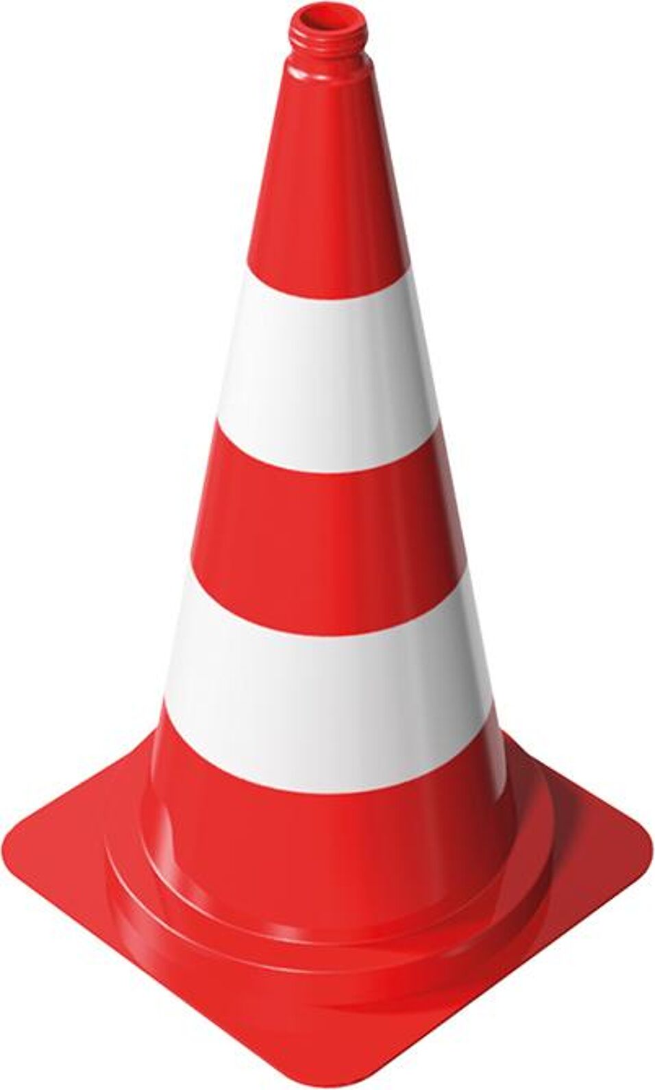 Product afbeelding Verkeerskegel pvc oranje/wit       750mm, Lichte uitvoering