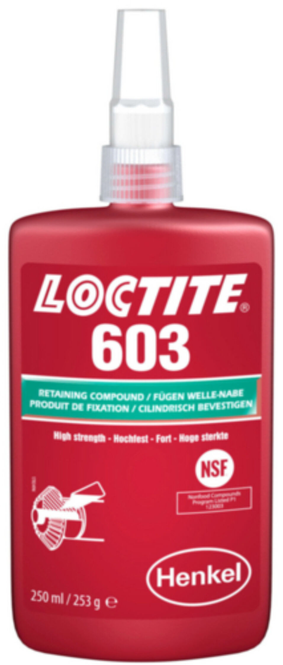 Product afbeelding Loctite bevestigingslijm 603 250 ml