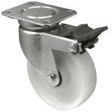 Colson zwenkwiel JSPN met topplaat en rem 100 x 35mm 250kg