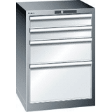 Ladenkast 75 blauw H700,4SL 2x100