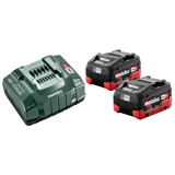 Metabo basis-set 18 V: 2 x LiHD 5.5 Ah, lader ASC 145