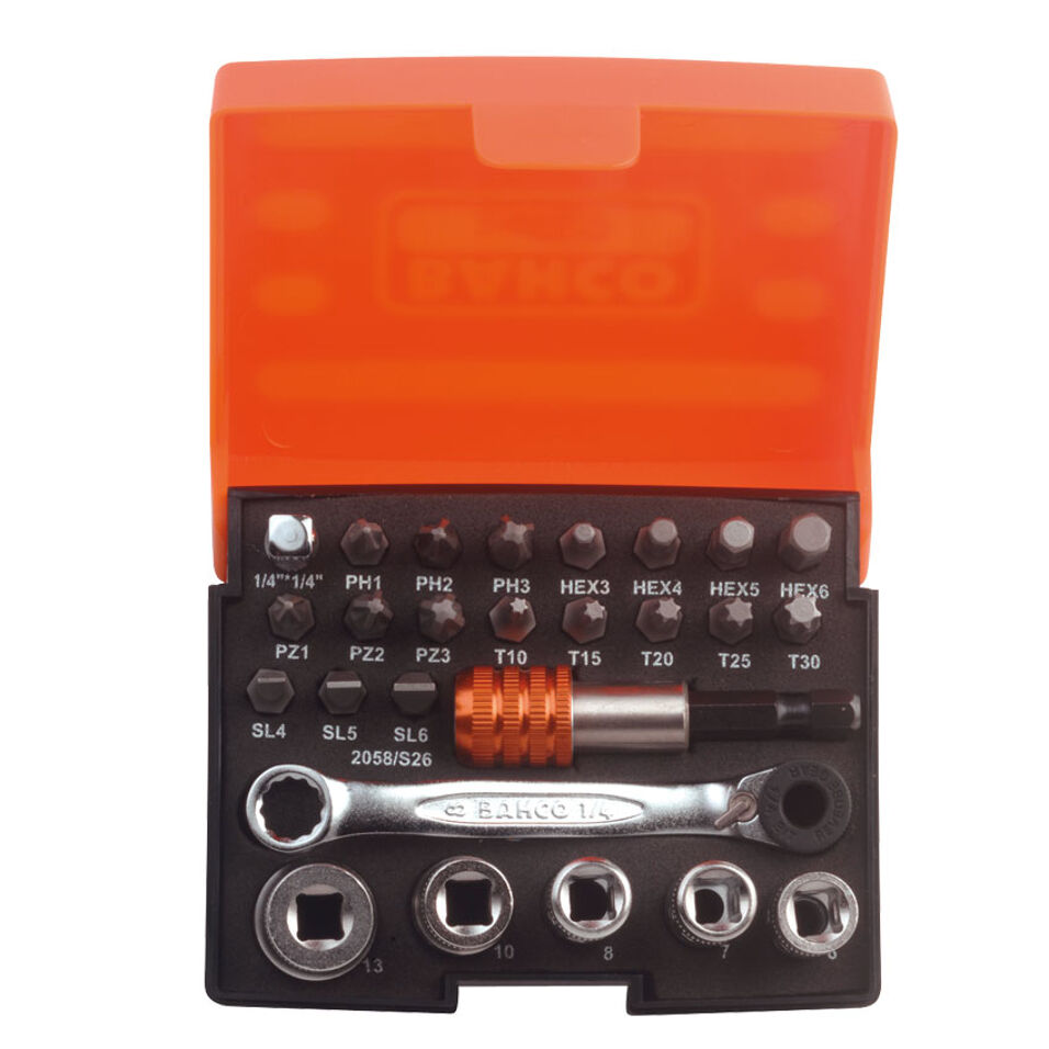 Product afbeelding Bahco bitset+ratel 2058/S26 26 dlg
