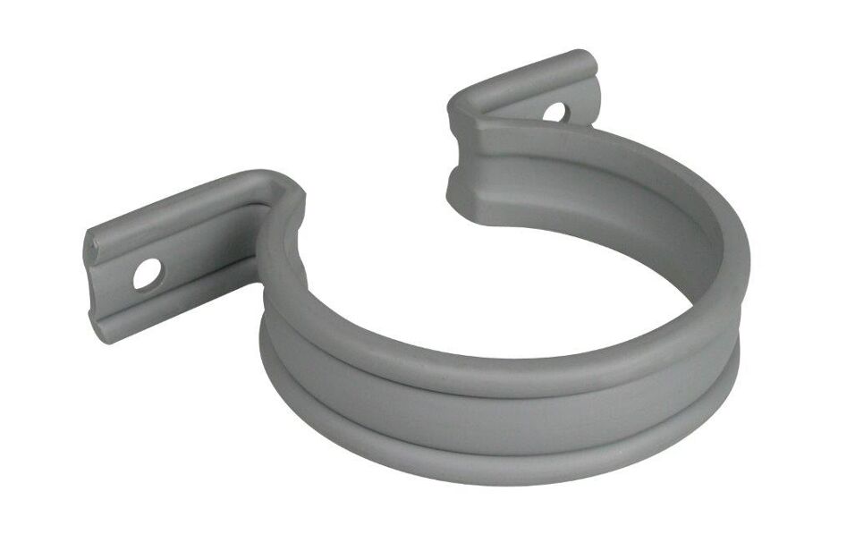 Product afbeelding Zadel PVC-U 110 mm klik grijs