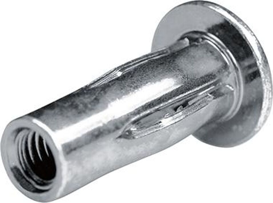 Product afbeelding Blindklinkmoer staal platbolkop M8 klembereik: 0,5 - 7,1mm  