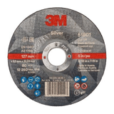 3M Silver Doorslijpschijf, T42, 180 mm x 2.5 mm x 22.23 mm