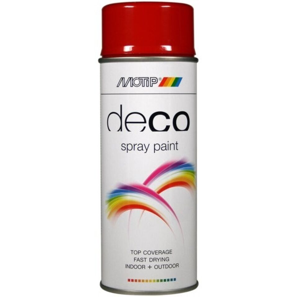 Product afbeelding MoTip Decoratieve lak RAL 3002 hoogglans Karmijnrood 400 ml