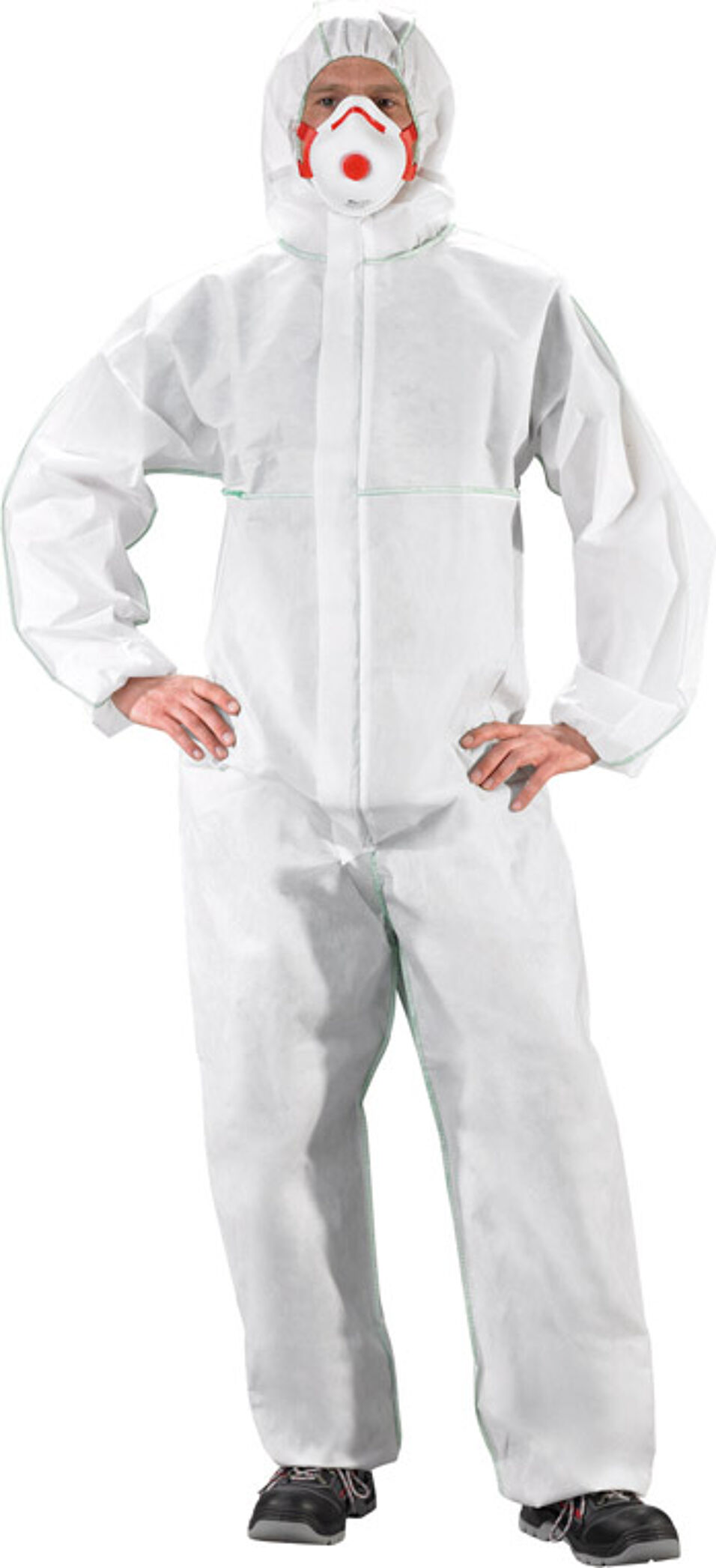 Product afbeelding Fortis wegwerpoverall Basic PP wit maat XL